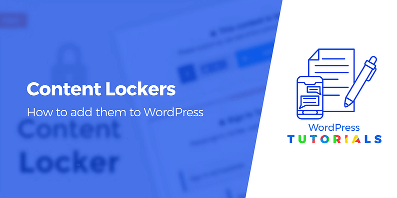 add content lockers to wordpress