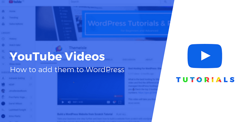 Add YouTube videos to WordPress