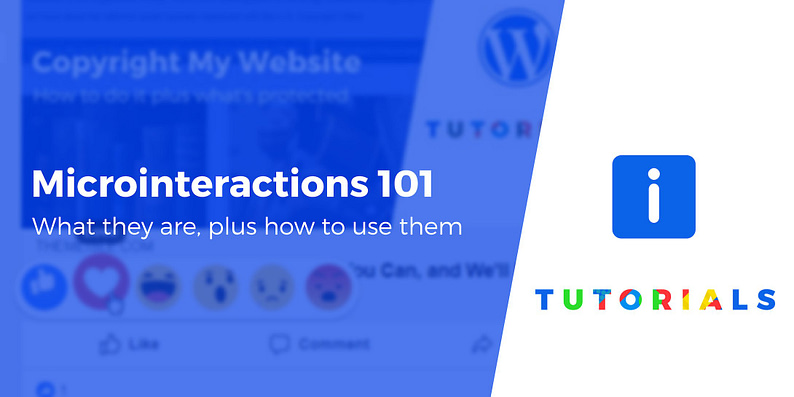 Microinteractions in WordPress