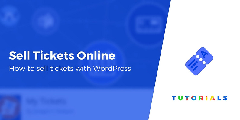 Website for sale of tickets create in wordpress