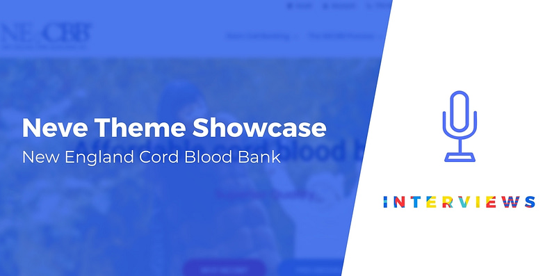 New England Cord Blood Bank Neve theme showcase