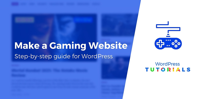 How to make a gaming website