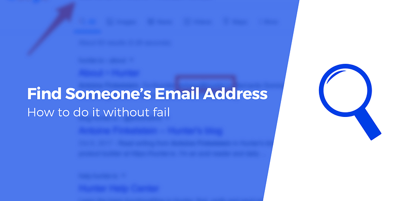 find someone through their email address