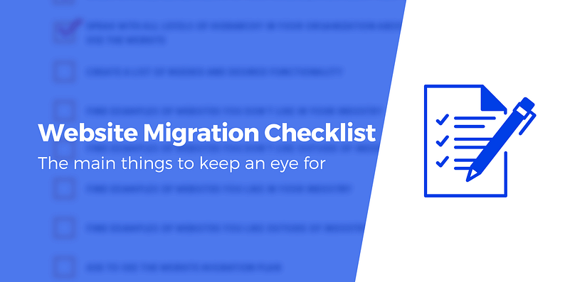 website migration checklist