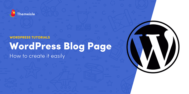 WordPress blog page.