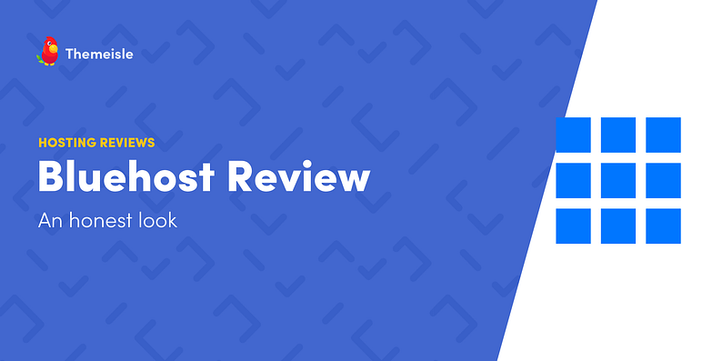 Bluehost review.