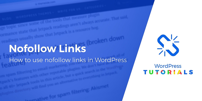 how to make nofollow links in WordPress
