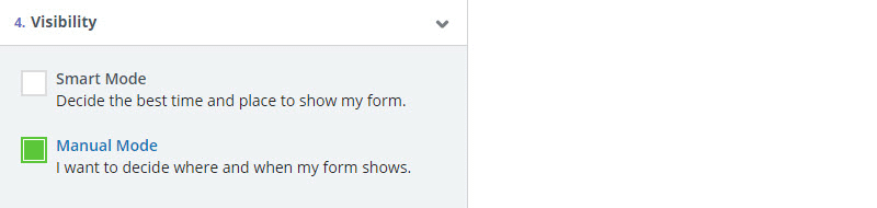 Exit intent pop-ups Visability