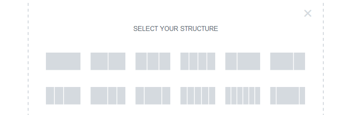 Choosing a one-column structure for your section.