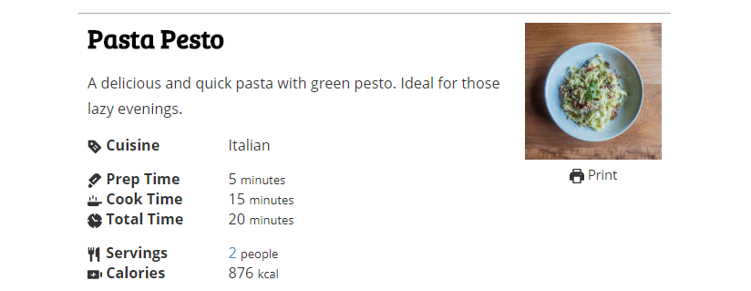 An example of a recipe created with the WP Recipe Maker plugin.