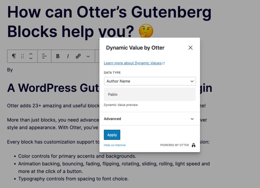 Dynamic Content in Gutenberg (Block Editor): How to Get It Easily
