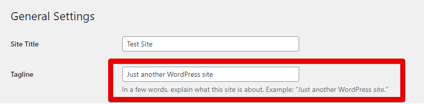 How to Edit the “Just Another WordPress Site” Tagline
