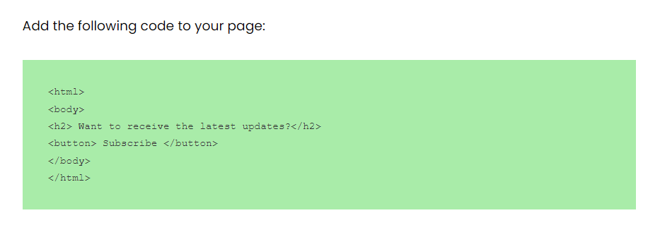 Code block front end.