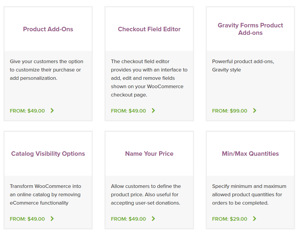 woocommerce extensions