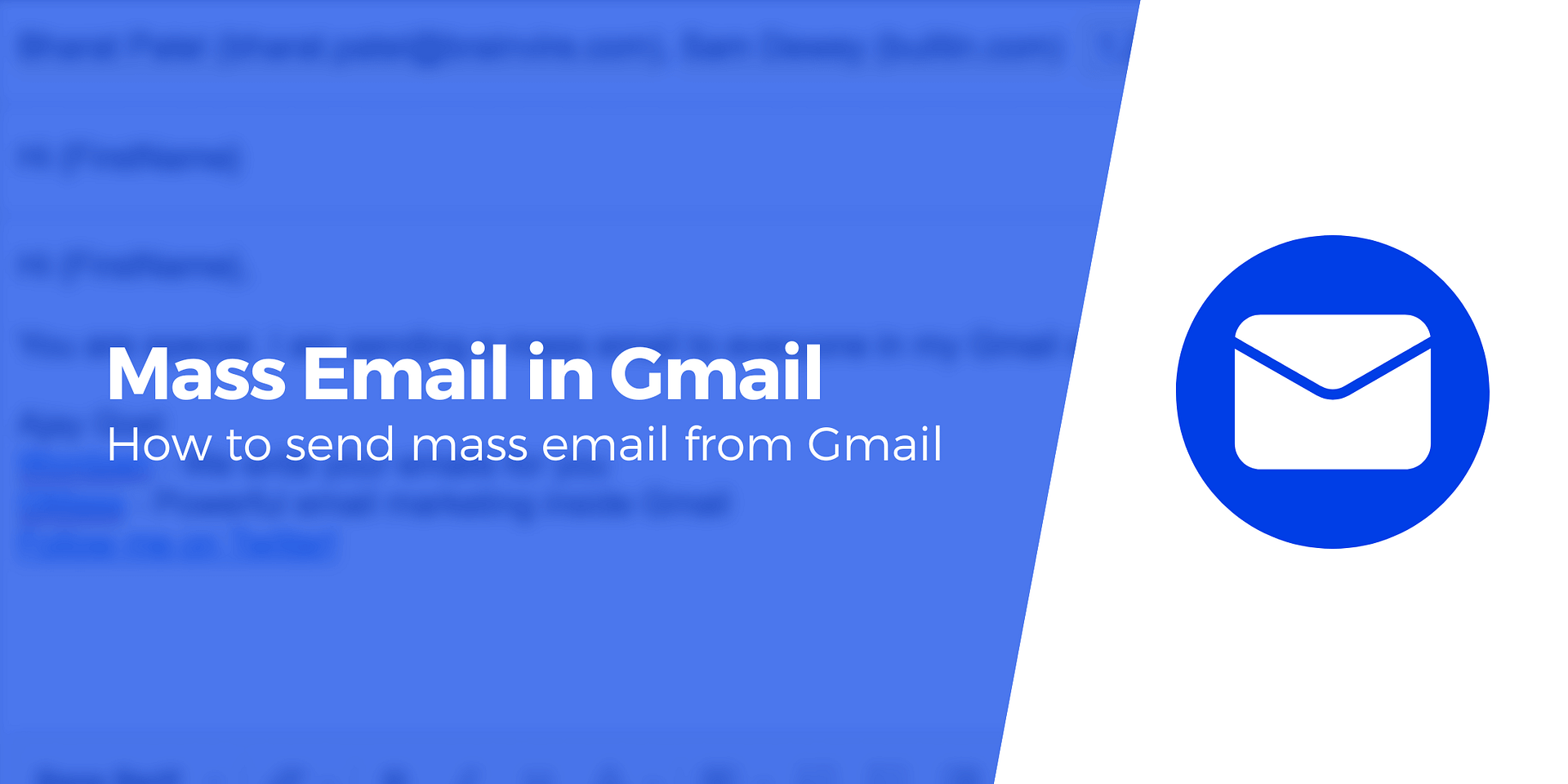 How To Send A Mass Email In Gmail