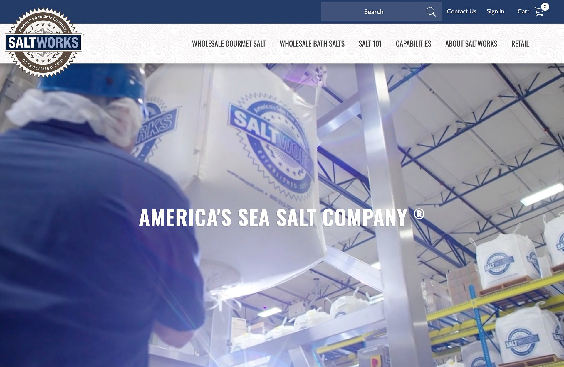 The SaltWorks website runs on an open source ecommerce platform.