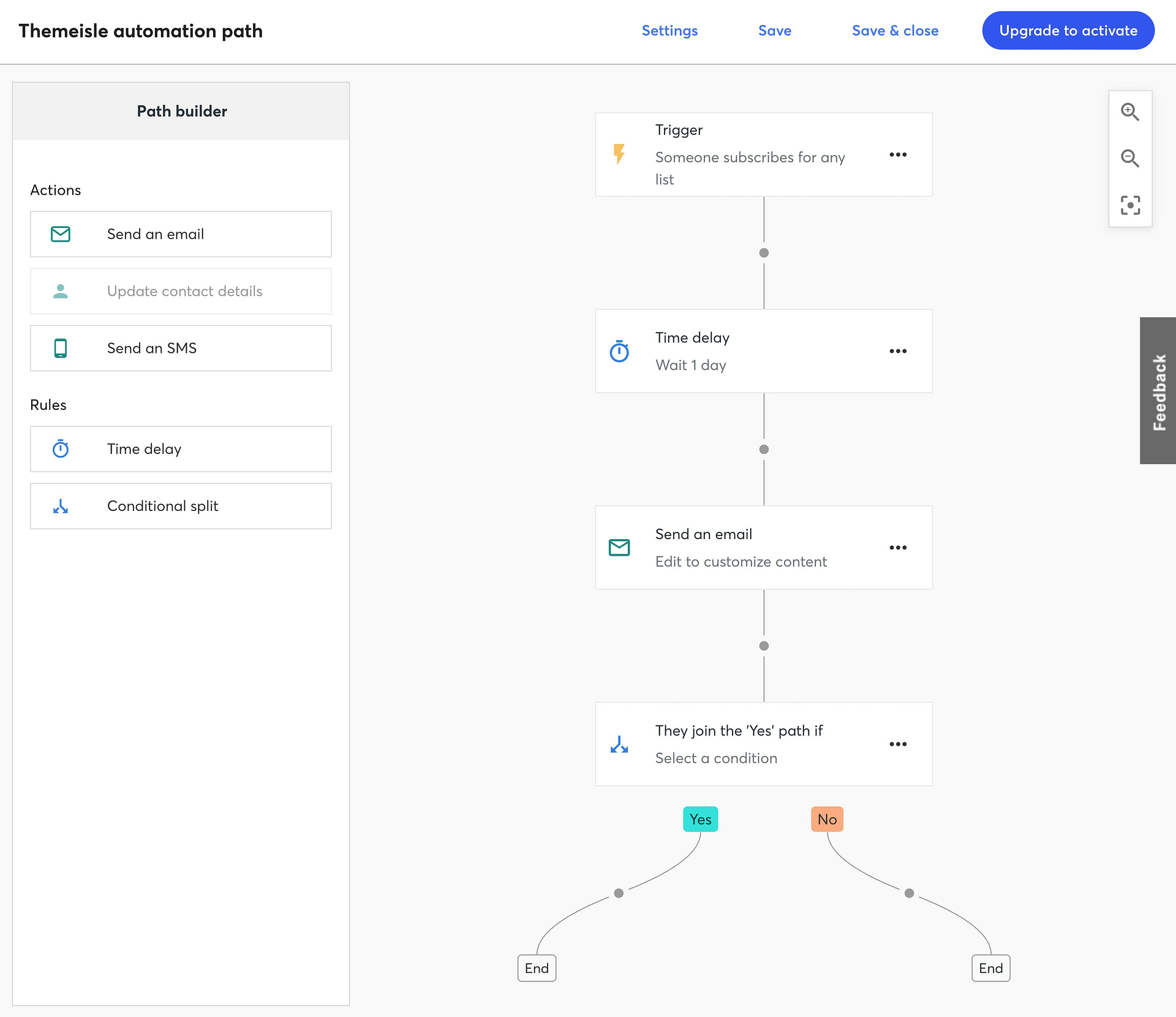 Contact Contact review of automation builder tool.