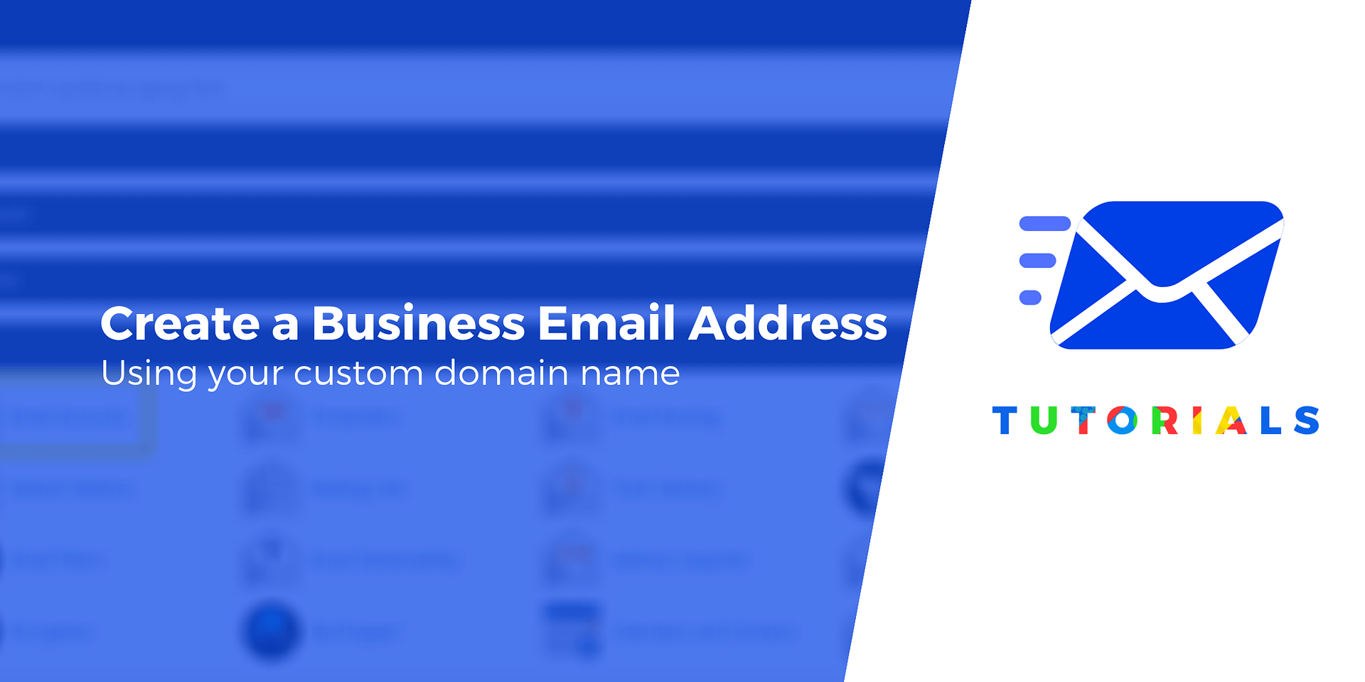 How do I get an email address with my company name in it?