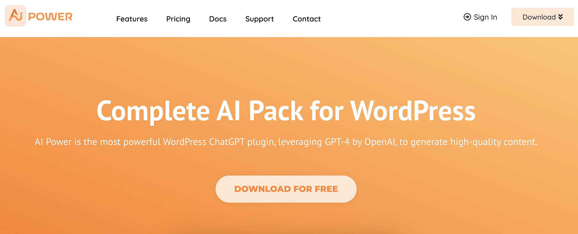AI Power is another one of the best WordPress AI chatbot plugins.