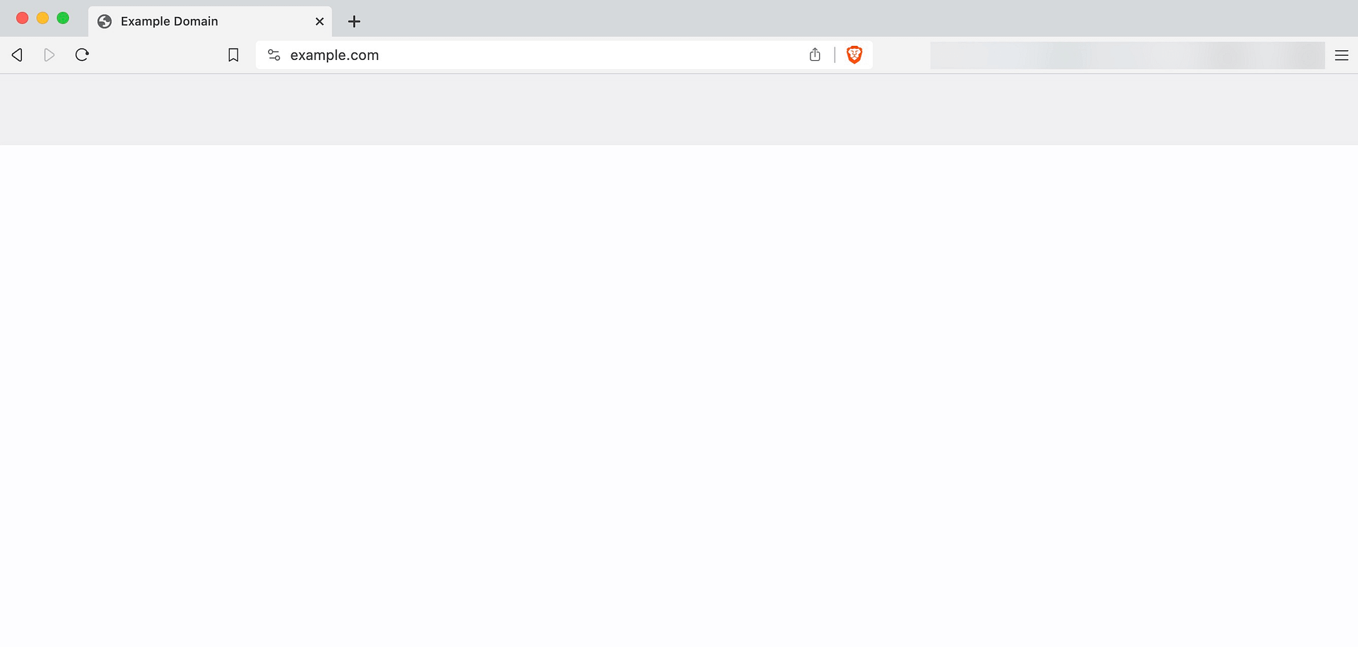 example of the WordPress white screen of death.
