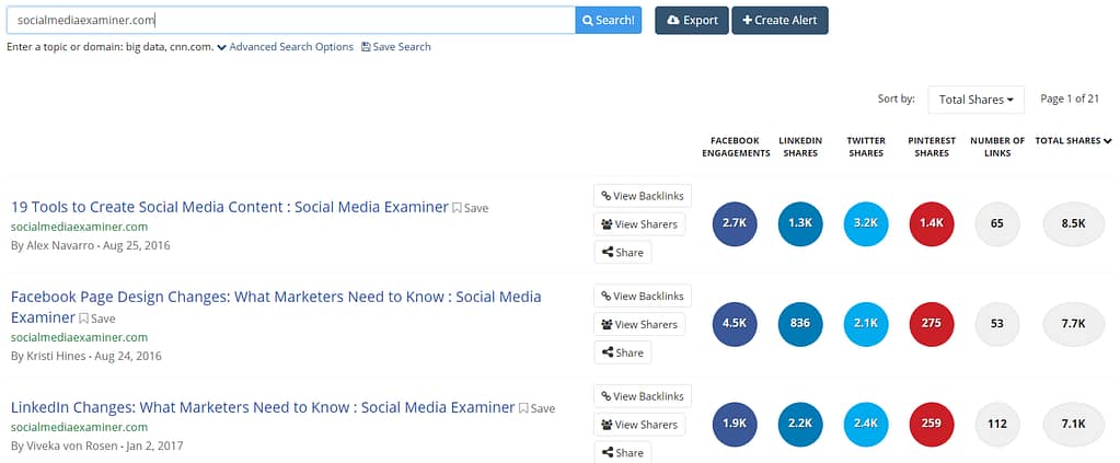 Facebook business page tips #1: Use BuzzSumo to find your competitors' best content.