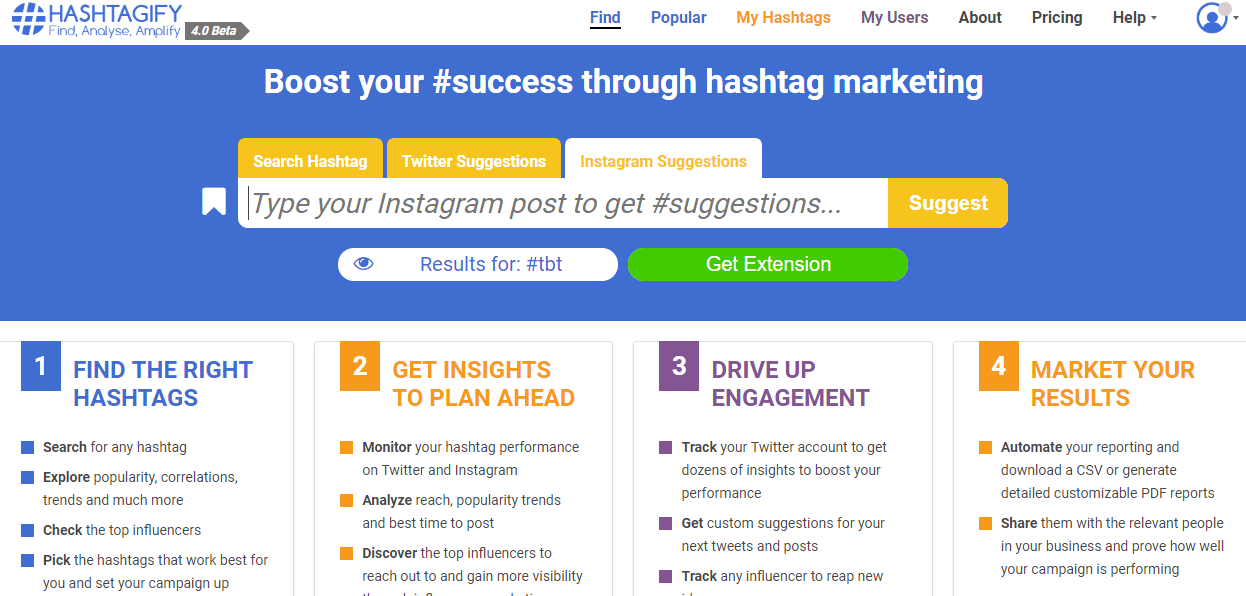 Instagram hashtags – Hashtagify