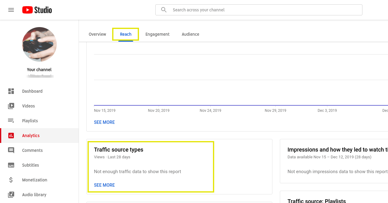 Traffic source type settings.