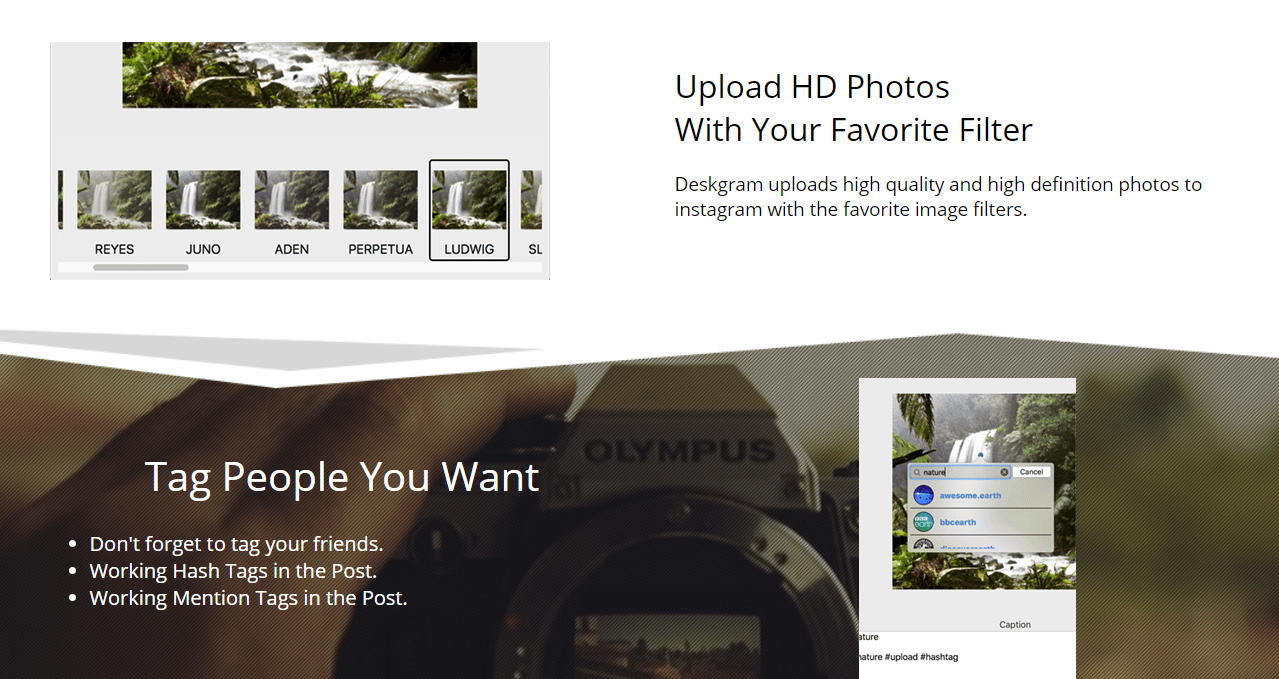 DeskGram Instagram app