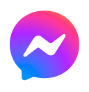 The social media icon for the Messenger app