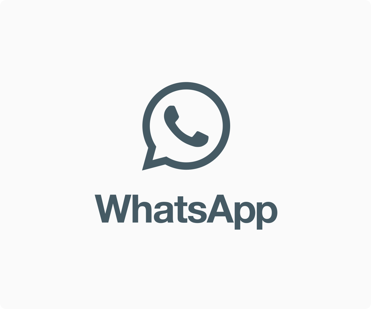 WhatsApp icon with wordmark