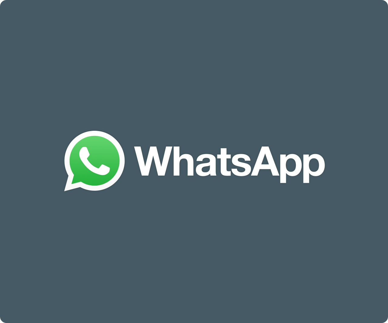 WhatsApp icon and wordmark