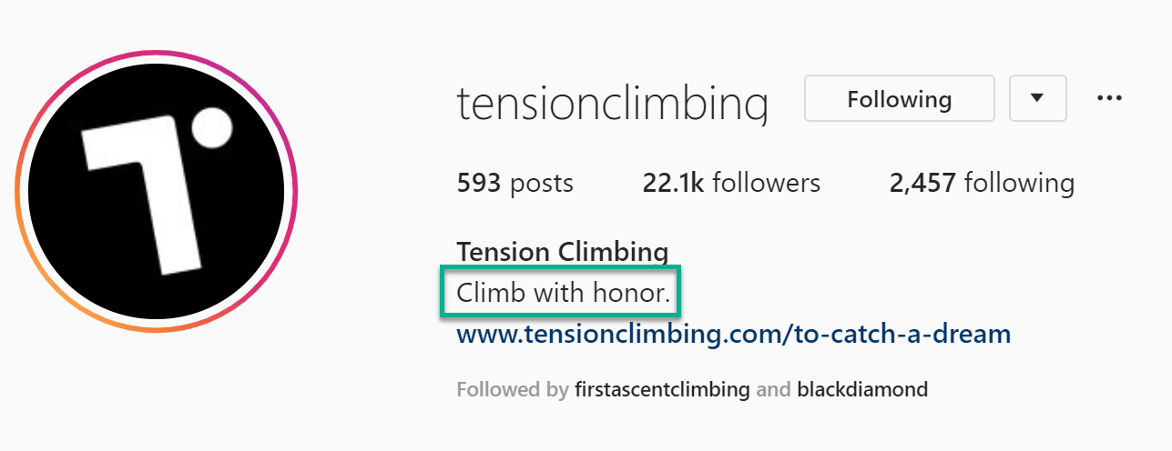 tension climbing