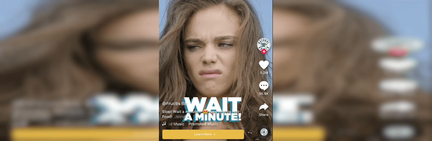 A TikTok TopView ad from Garnier.