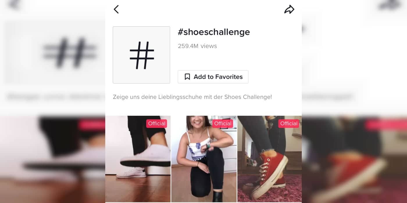 A hashtag challenge.