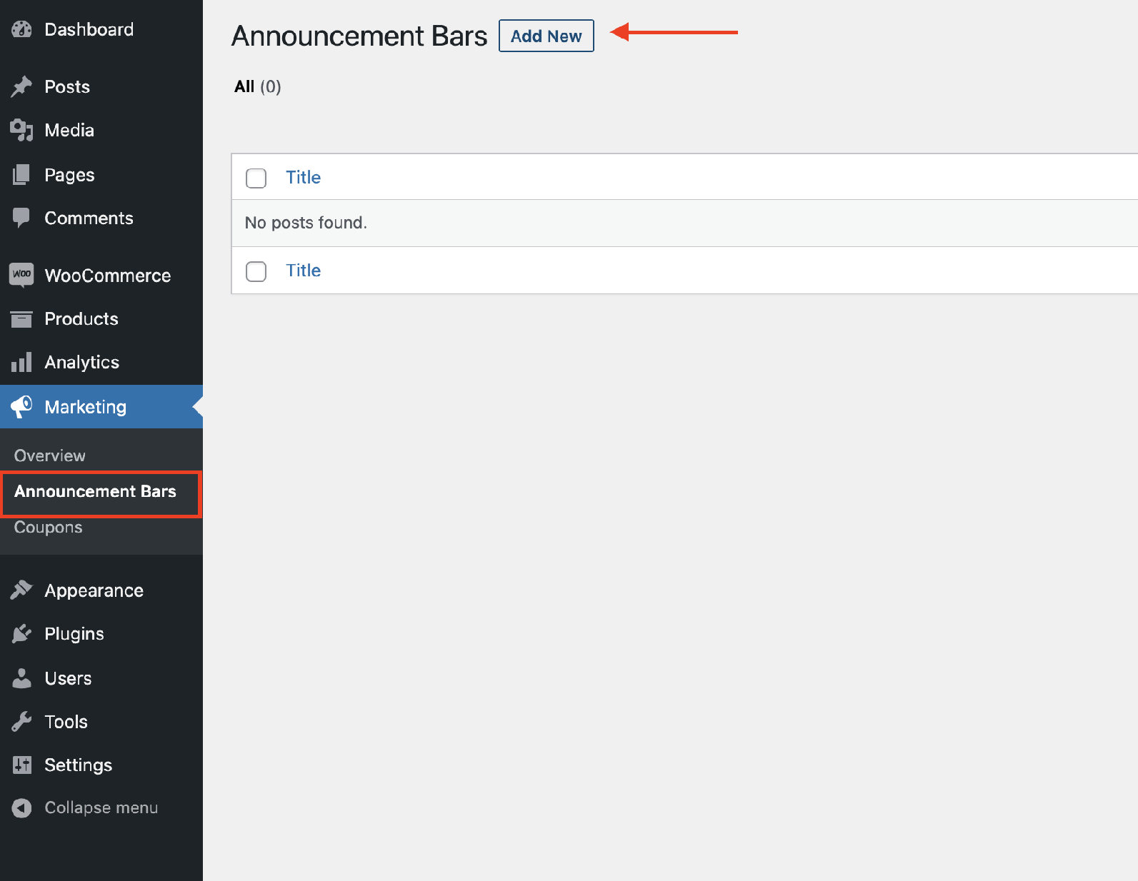 Sparks plugin announcement WordPress notification bars
