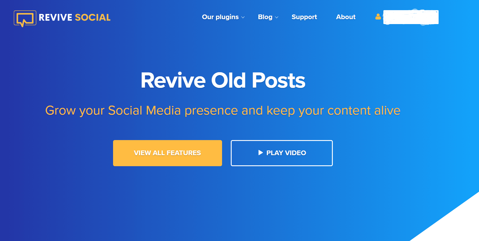 Revive.Social homepage