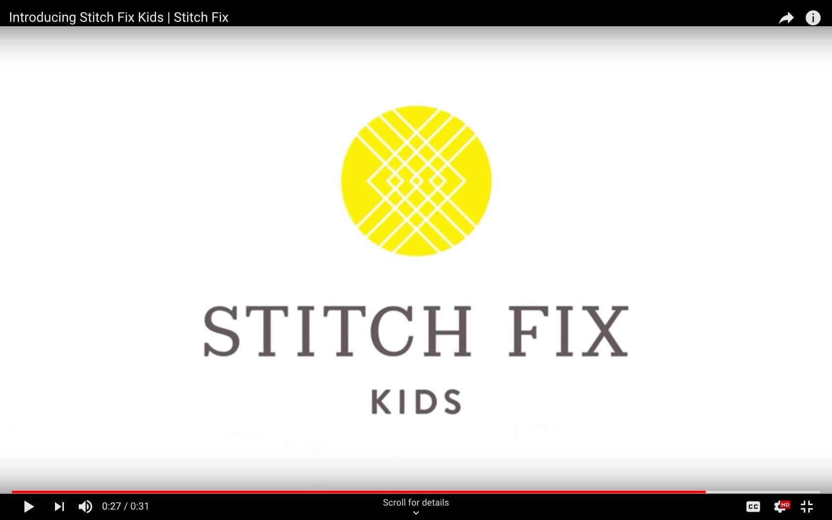 The Stitch Fix Kids explainer video. 