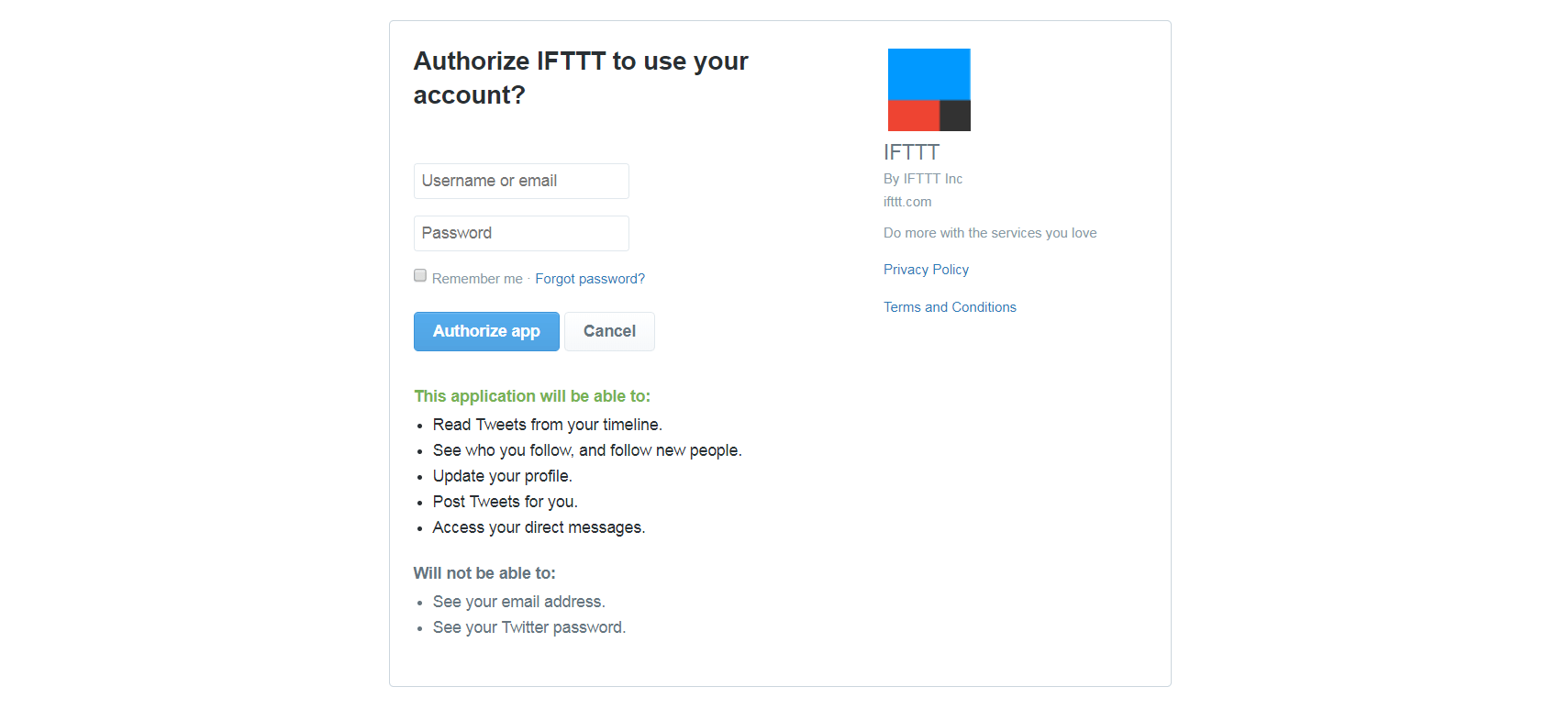 IFTTT Tutorial: Connecting IFTTT to Twitter.