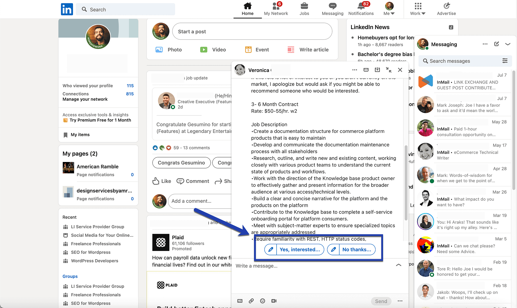 Linkedin Message Status How to use LinkedIn Messages to Grow Your Business in 2024