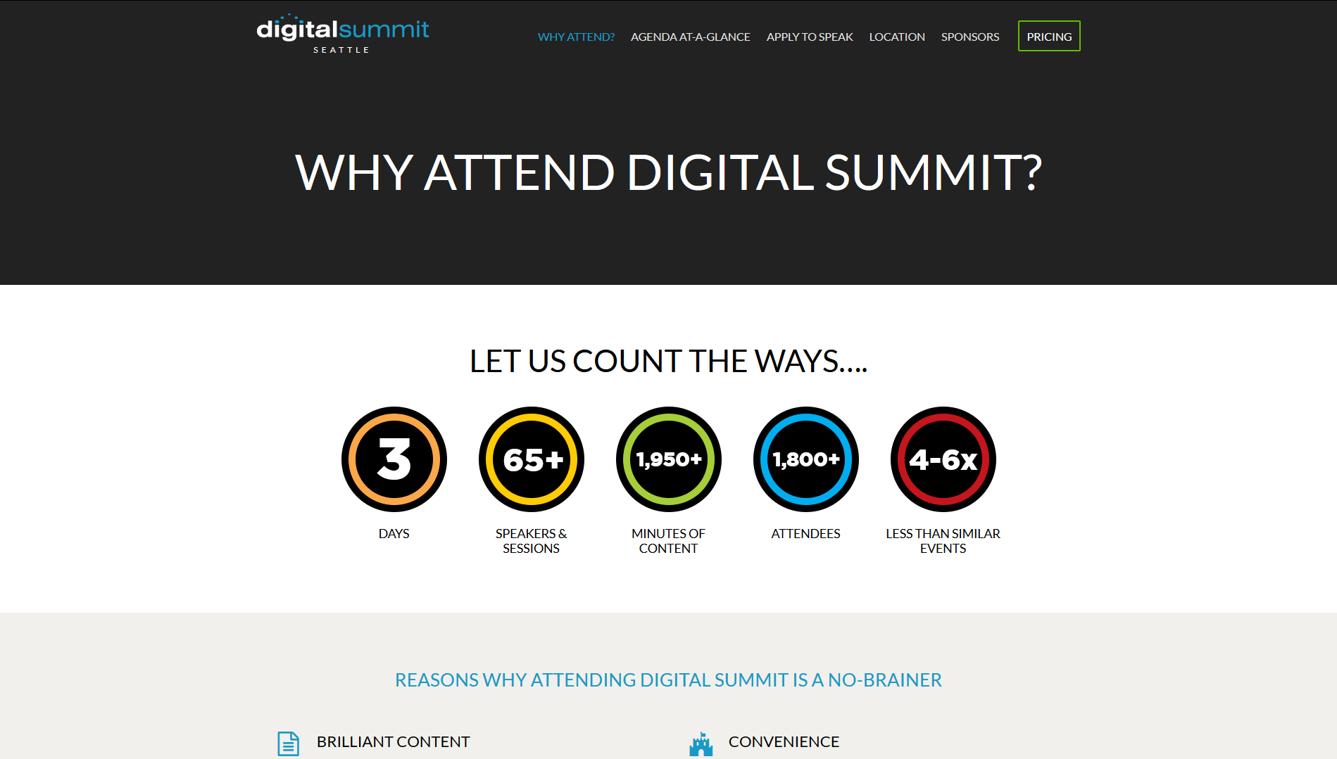Digital Summit Seattle has more than 60 speakers and 2000 minutes of content