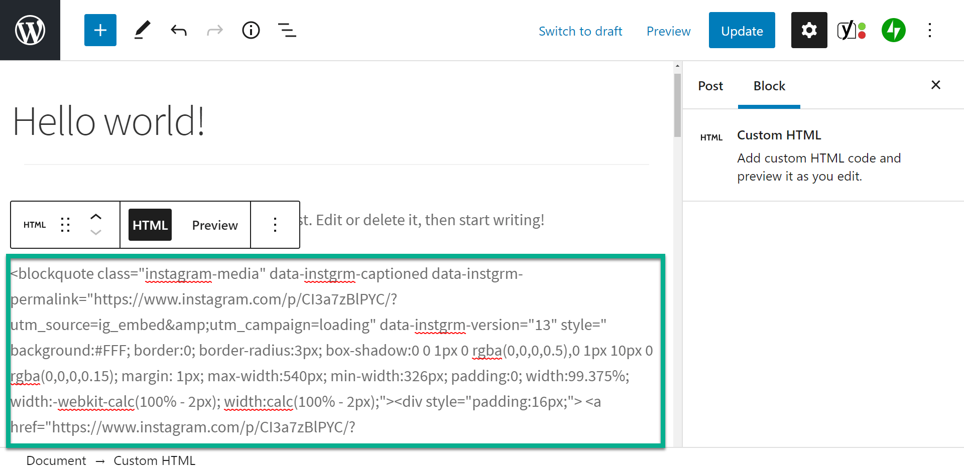 html example 