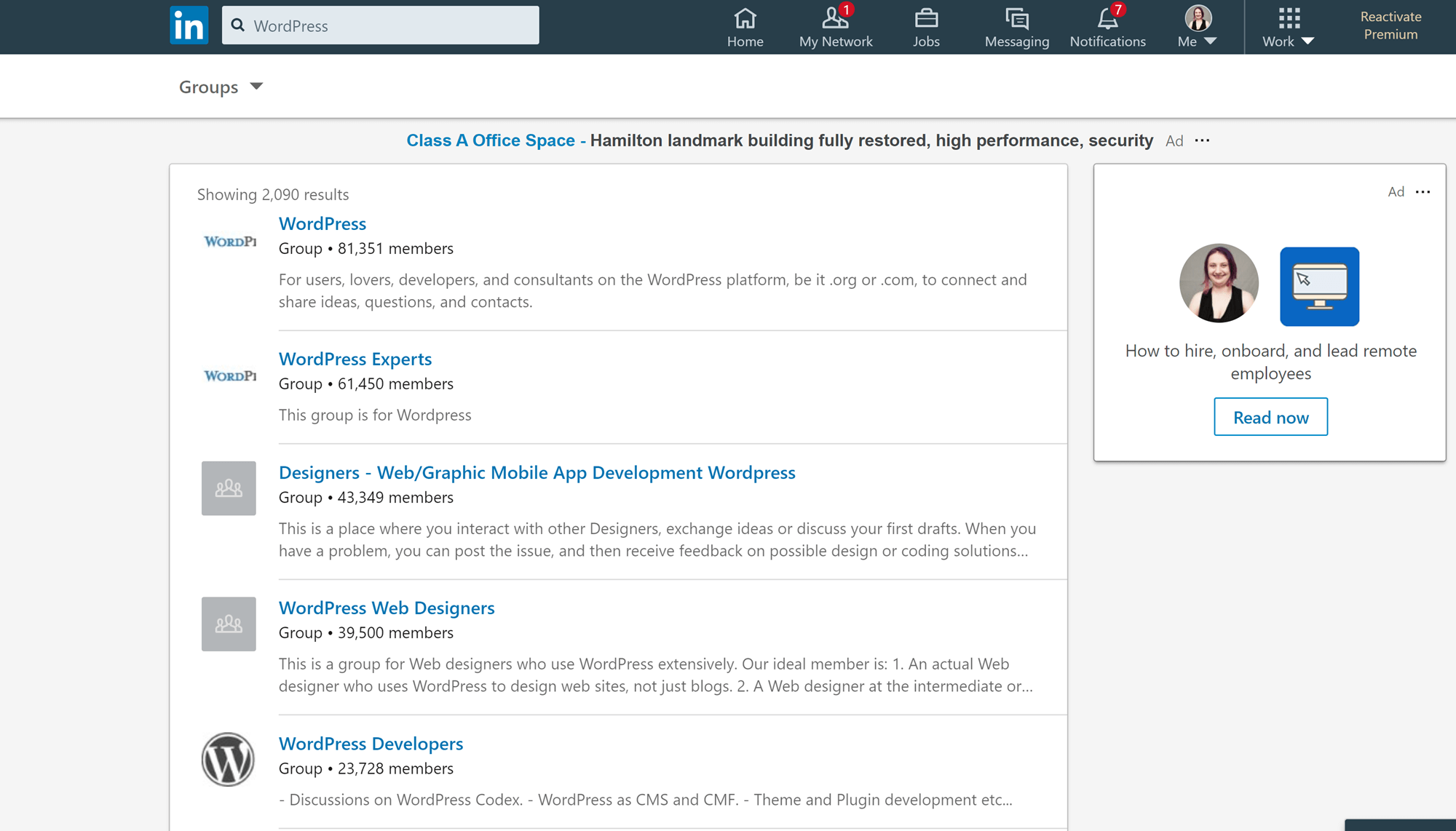 LinkedIn Groups Search