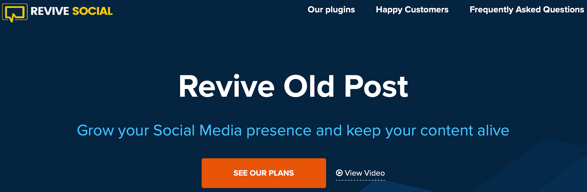 A screenshot of the Revive Old Posts plugin.