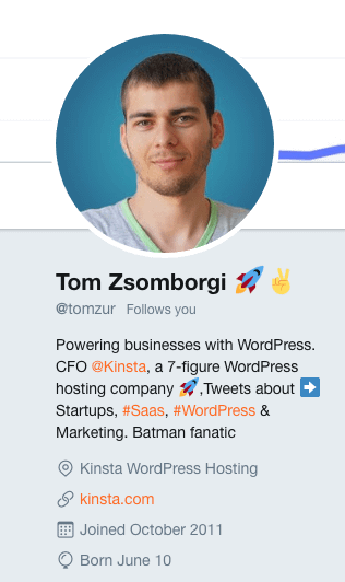 How to get followers on Twitter: Tom Zsomborgi uses emojis