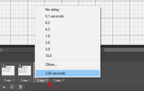 Control the time delay for each of your frames