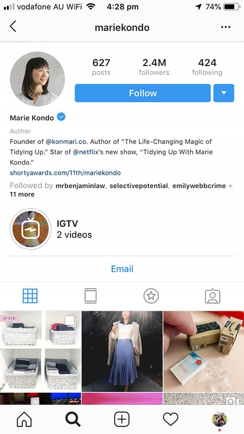 Instagram profile picture