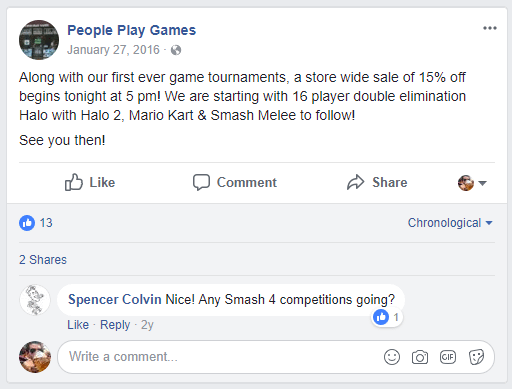 people play games facebook text post
