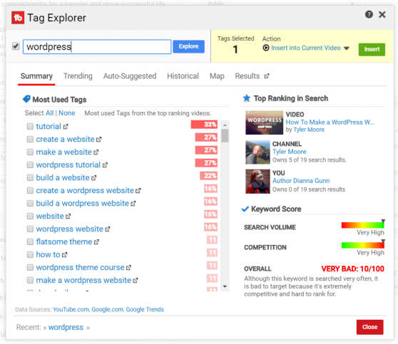TubeBuddy for YouTube - Video Topic Planner