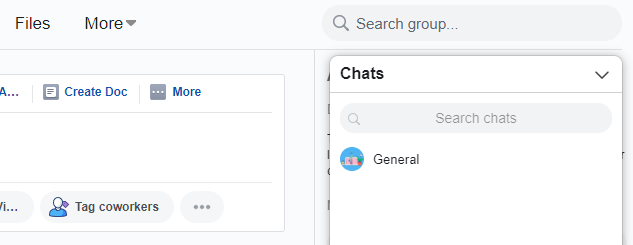 Your Chats tab.