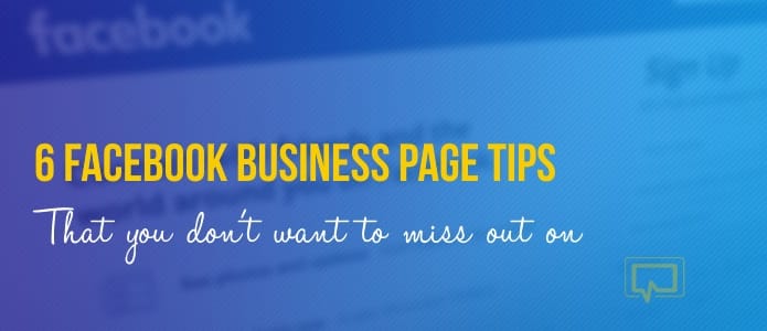 Facebook business page tips